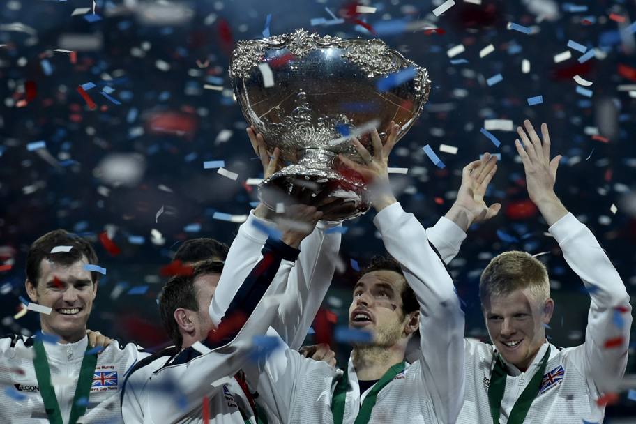 La Coppa Davis va alla Gran Bretagna dei fratelli Murray. A Gent battuto il Belgio. Afp